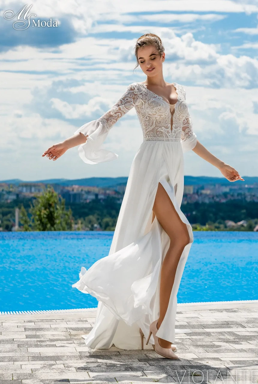 Violante | Abito da Sposa MS | Lo Specchio Atelier Abiti da Sposa a Verona, Vicenza, Mantova, Brescia, Trento
